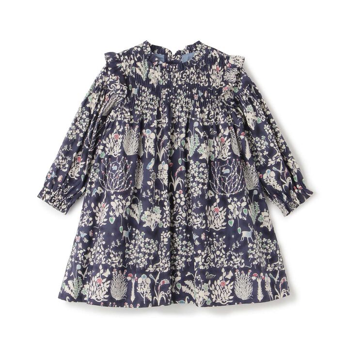 [Made in Japan] Liberty YOSHIE One-Piece Dress,Navy, medium image number 6