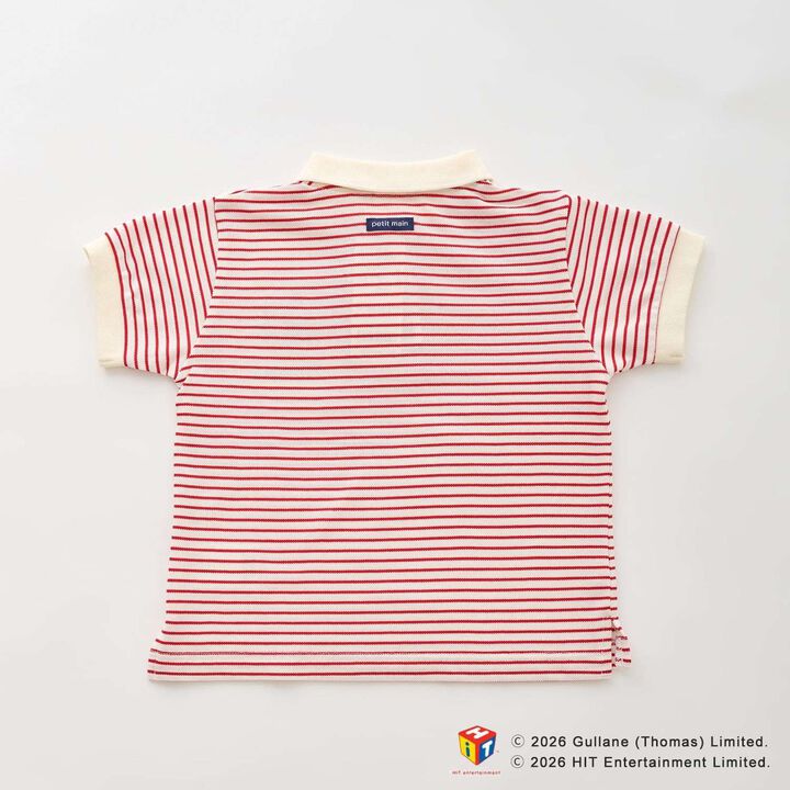 [Thomas the Tank Engine] Short-Sleeve Polo Shirt,Sax blue, medium image number 4