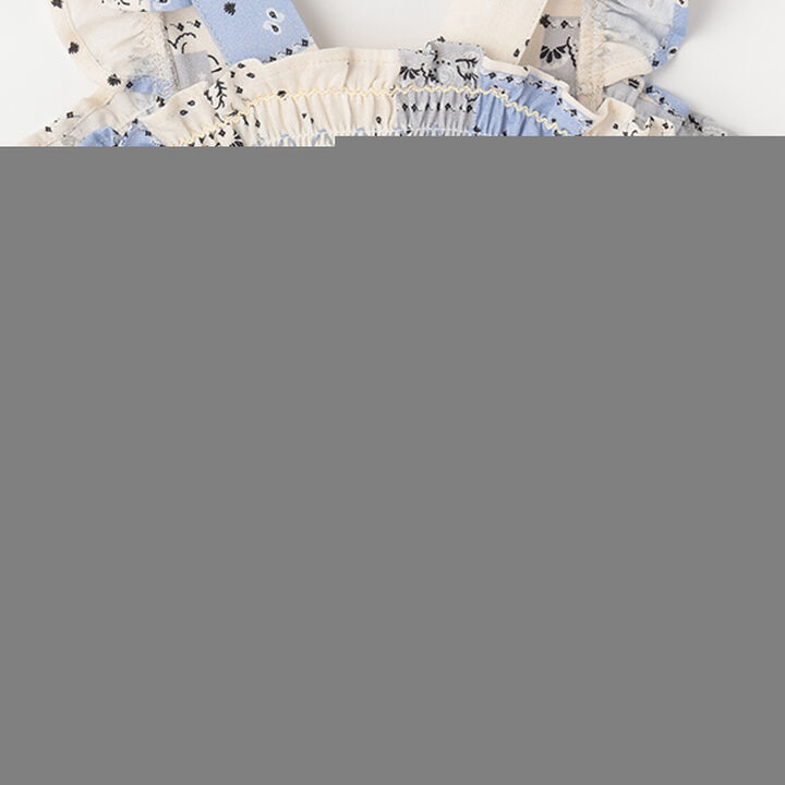 [Link] All-Over Pattern Shirred One-Piece Dress (Kids Size),Light beige, medium image number 15