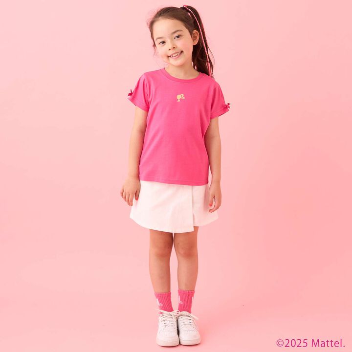 [Barbie] Sleeve Tuck T-Shirt,White, medium image number 16