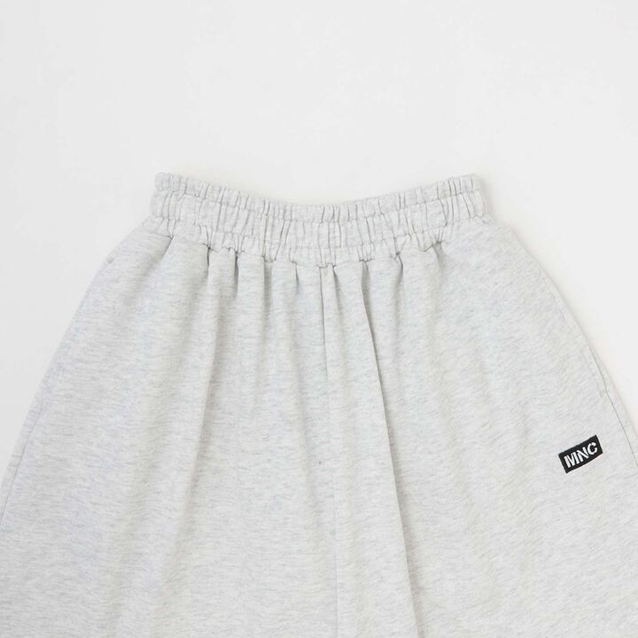 8-Length Wide Sweatpants [MNCM],Black, medium image number 6