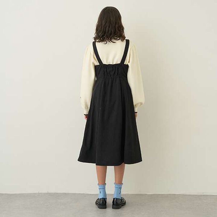 Knit Pullover & Camisole Dress Set,Black, medium image number 6