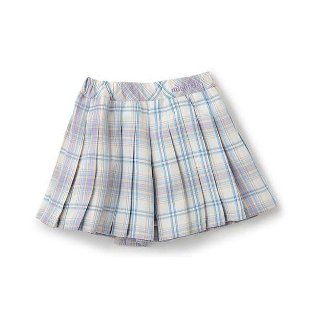 Check Pleats Culottes,Black, large image number 5