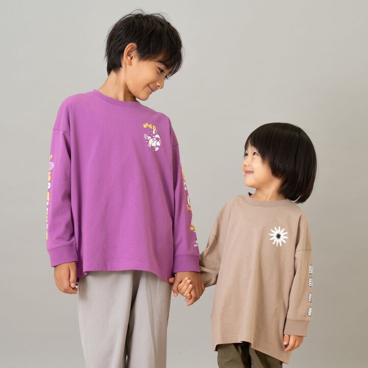 100% Cotton Assorted Sleeve Printed Long Sleeve T-Shirt,Cinnamon, medium image number 11