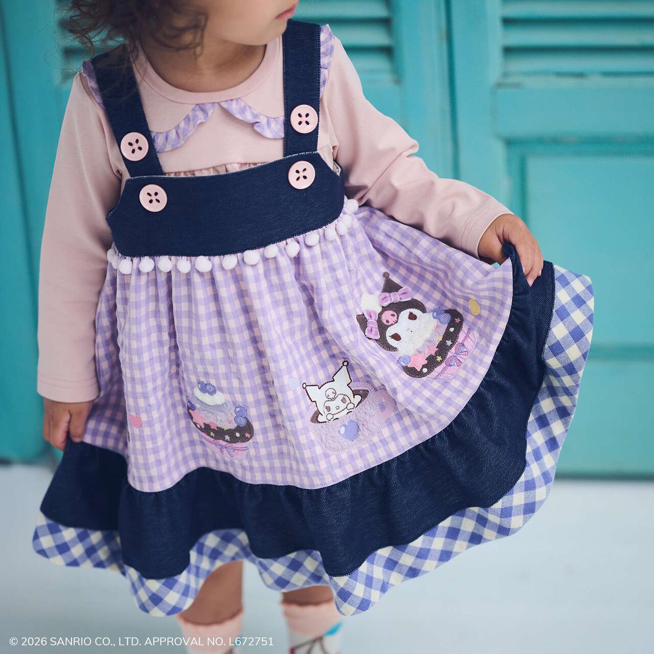 [Cinnamoroll / Kuromi] Jumper Skirt,Lavender, large image number 1