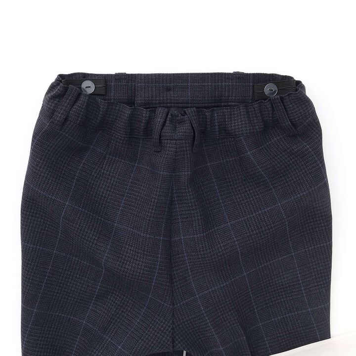 [Formal] Checkered Jacket & Half Pants Set,Light khaki, medium image number 18