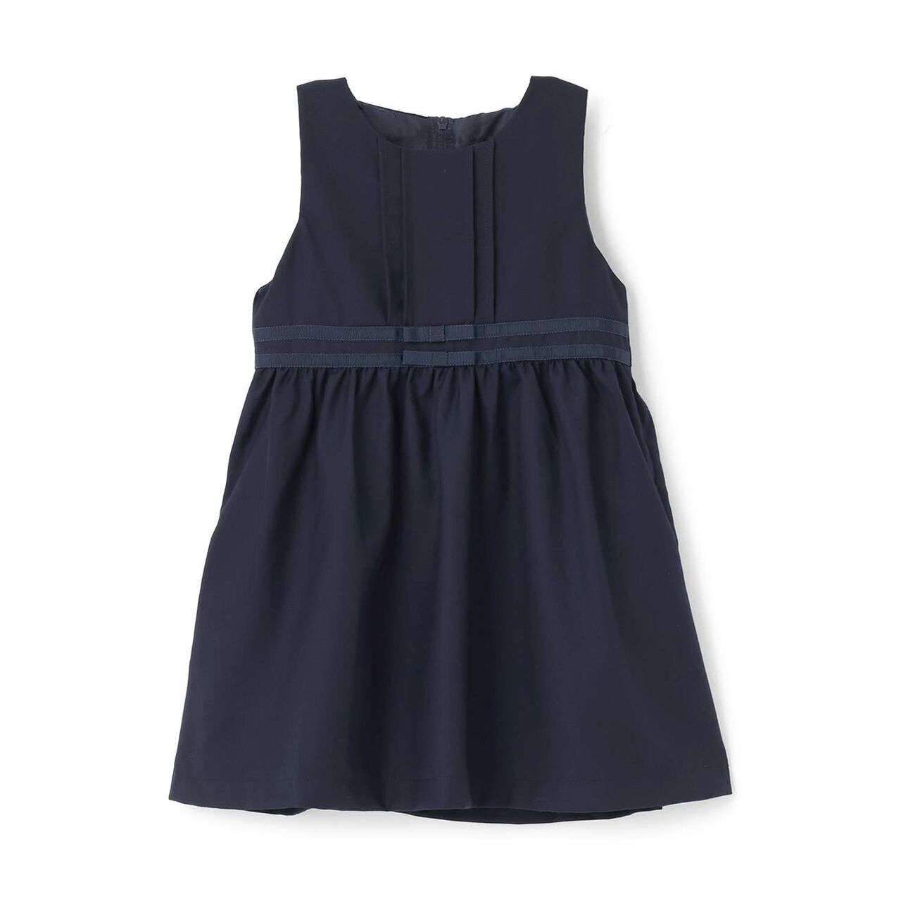 Semi-Formal Waist Ribbon Jumper Skirt,Greige, large image number 6