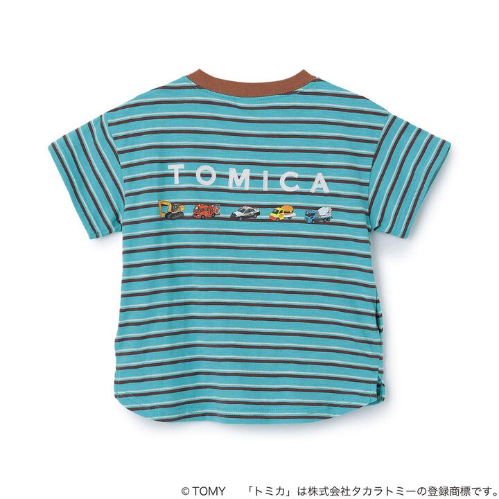 [TOMICA / Cool Touch] Multi-Stripe Short Sleeve T-Shirt,Orange, medium image number 6