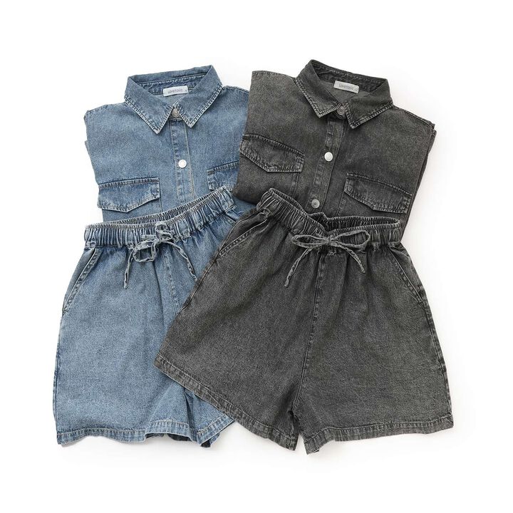 Denim Shirt Setup,Black, medium image number 14