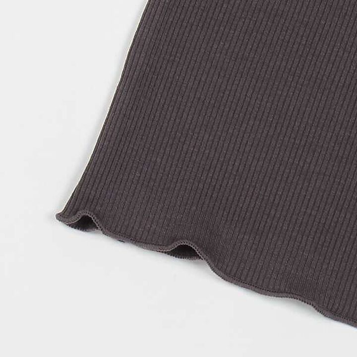 [LADIES] Balloon Collar Long Sleeve T-Shirt,Charcoal gray, medium image number 15