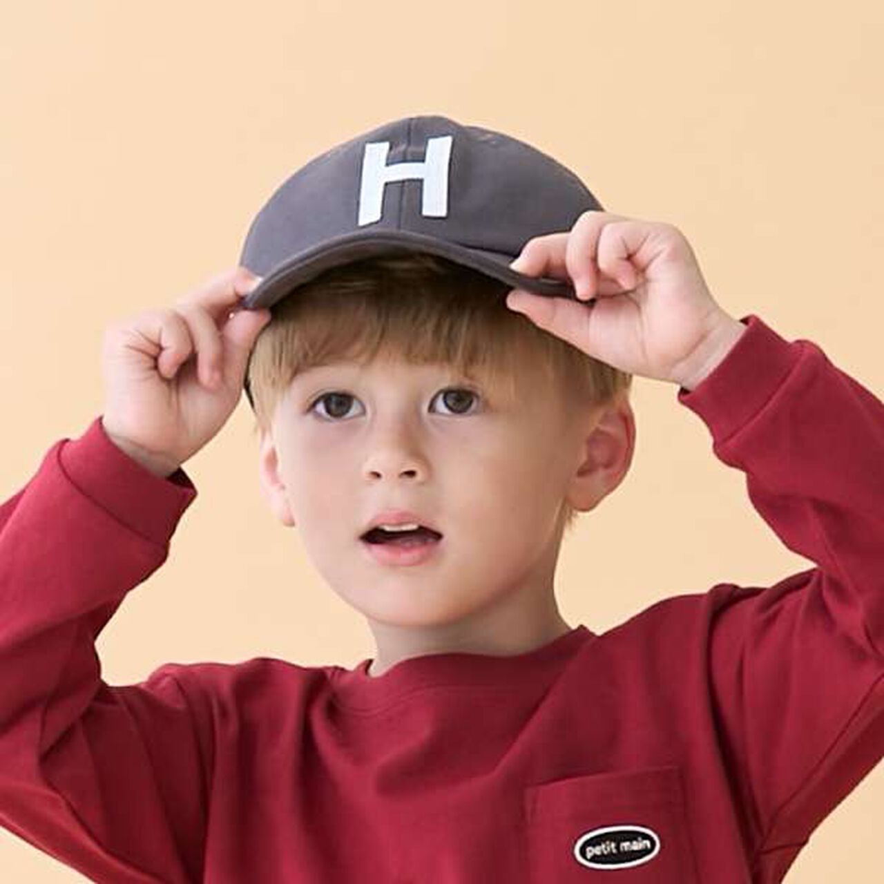 Alphabet Logo Cap,Charcoal gray, large image number 7