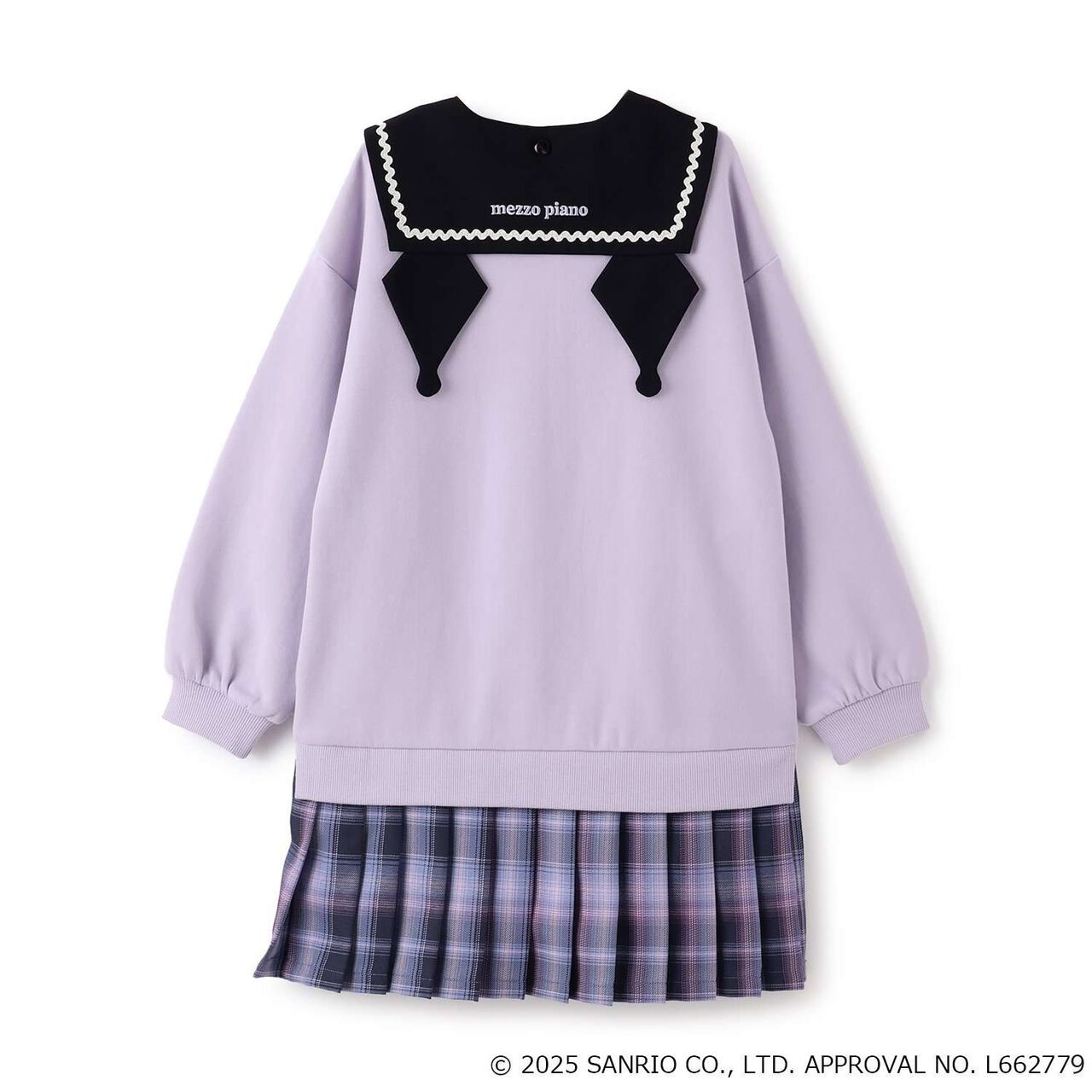 My Melody / Kuromi Hem Pleats 2 Way Sailor One-Piece Dress,Pink, large image number 1