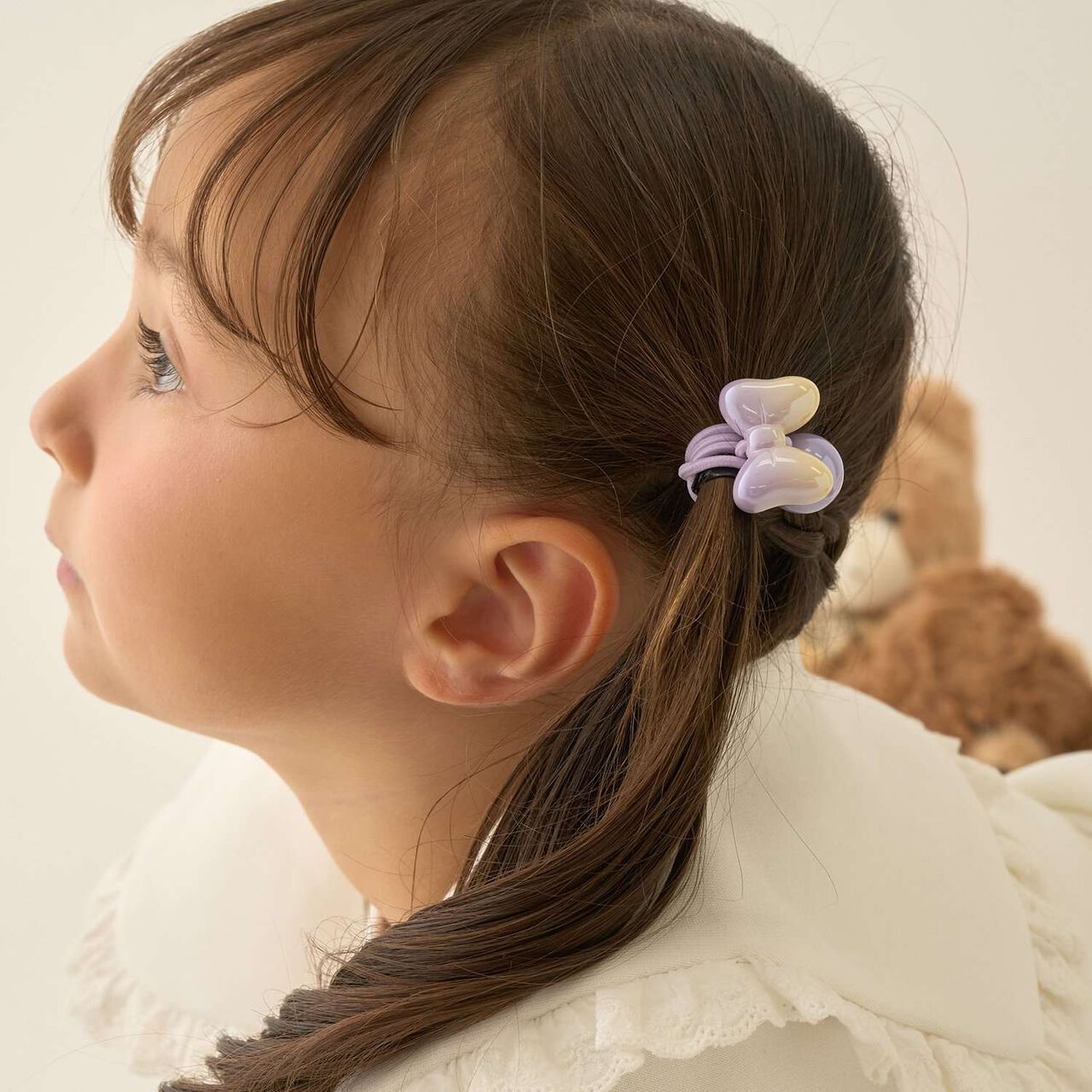 [Lycee Mine Ballet Series] Gradient Ribbon Hair Ties 2P Set,Cherry Pink, large image number 12