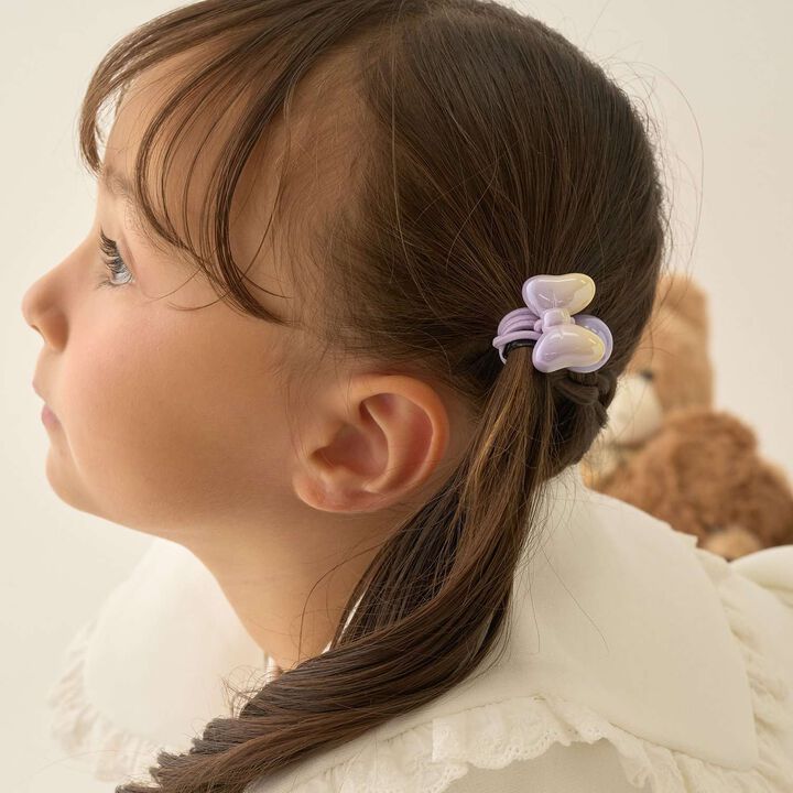 [Lycee Mine Ballet Series] Gradient Ribbon Hair Ties 2P Set,Cherry Pink, medium image number 12