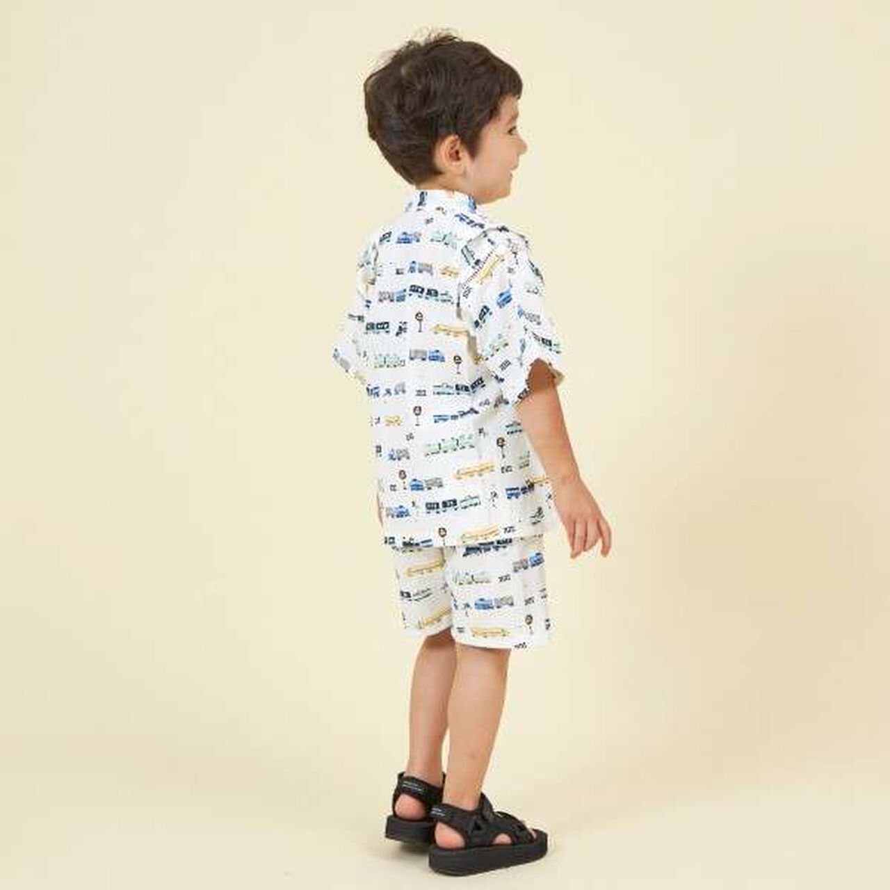 KP Boy Train Print Jinbei,White, large image number 7