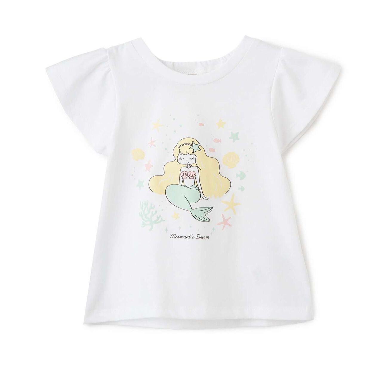 Mermaid Motif T-Shirt,Lavender, large image number 8