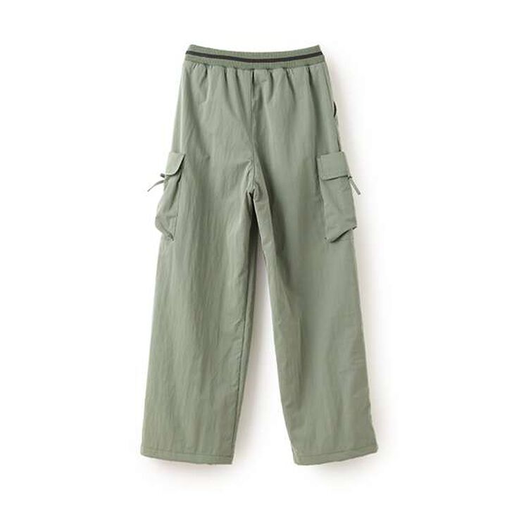 [Warm Lining] Waist Rib Easy Cargo Pants,Ivory, medium image number 1