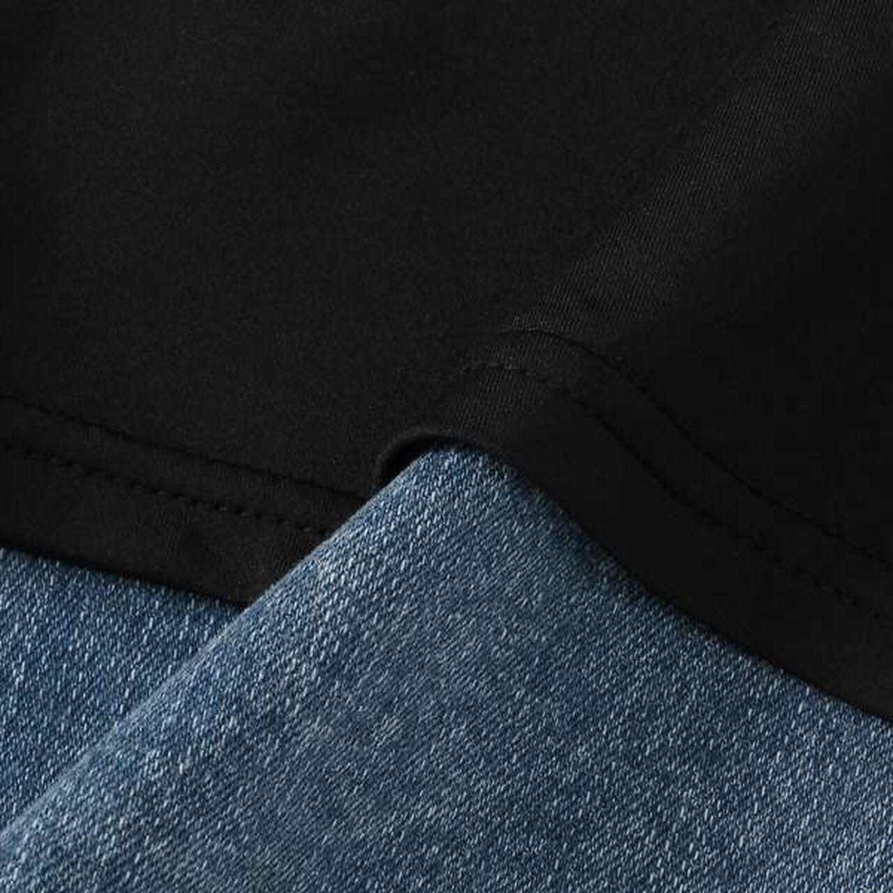 [AMI] Denim Skirt with Side Tuck Belt & Inner Pants Set,Blue, large image number 3