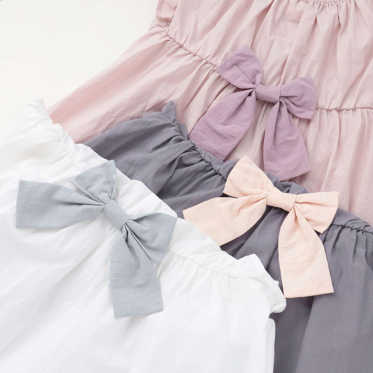 Link Strawberry Embroidery Shirred Tunic,Blue gray, large image number 14