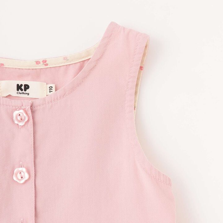 Denim All-Over Print Jumper Skirt,Pink, medium image number 4