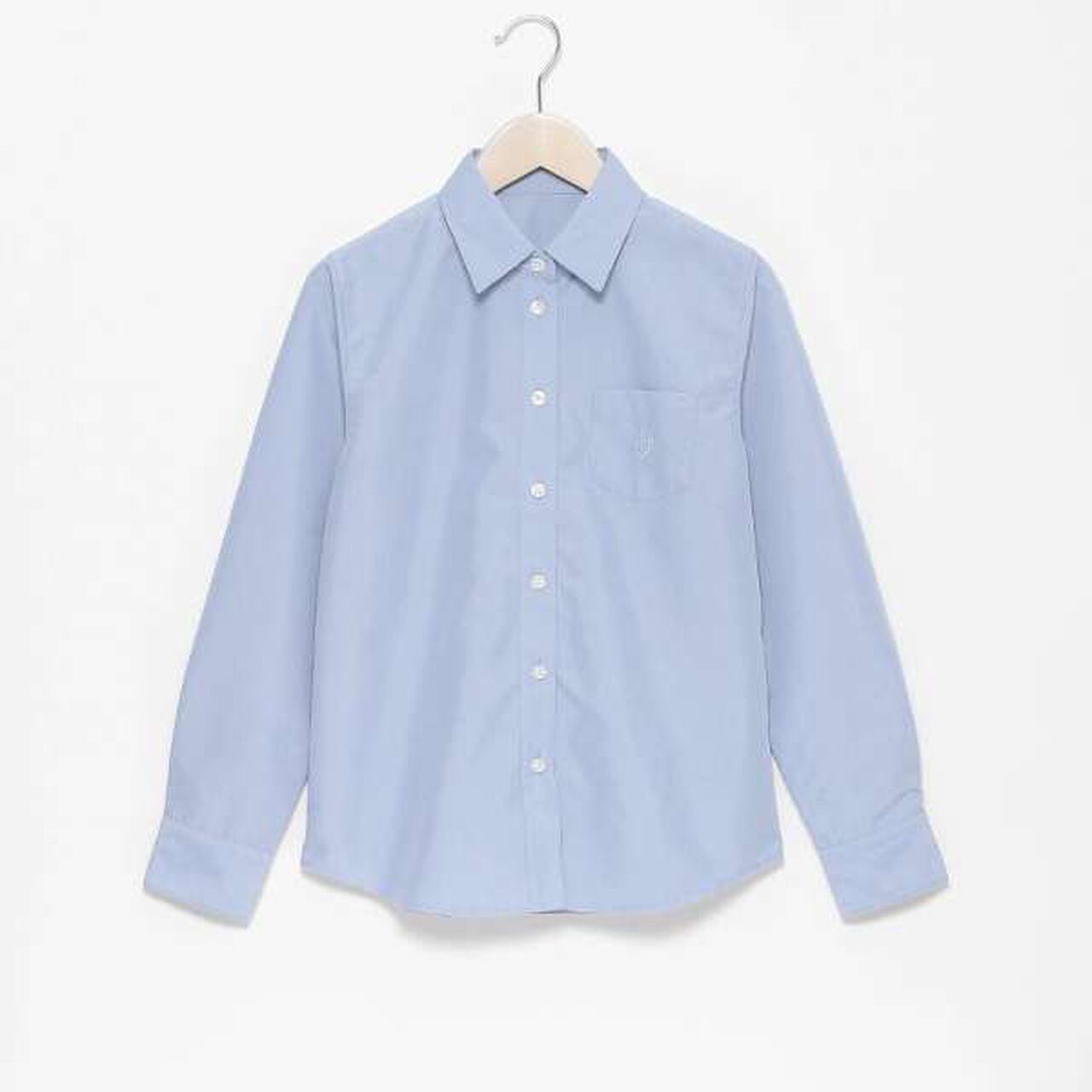 *Collar Long-Sleeve Shirt,Blue, large image number 9