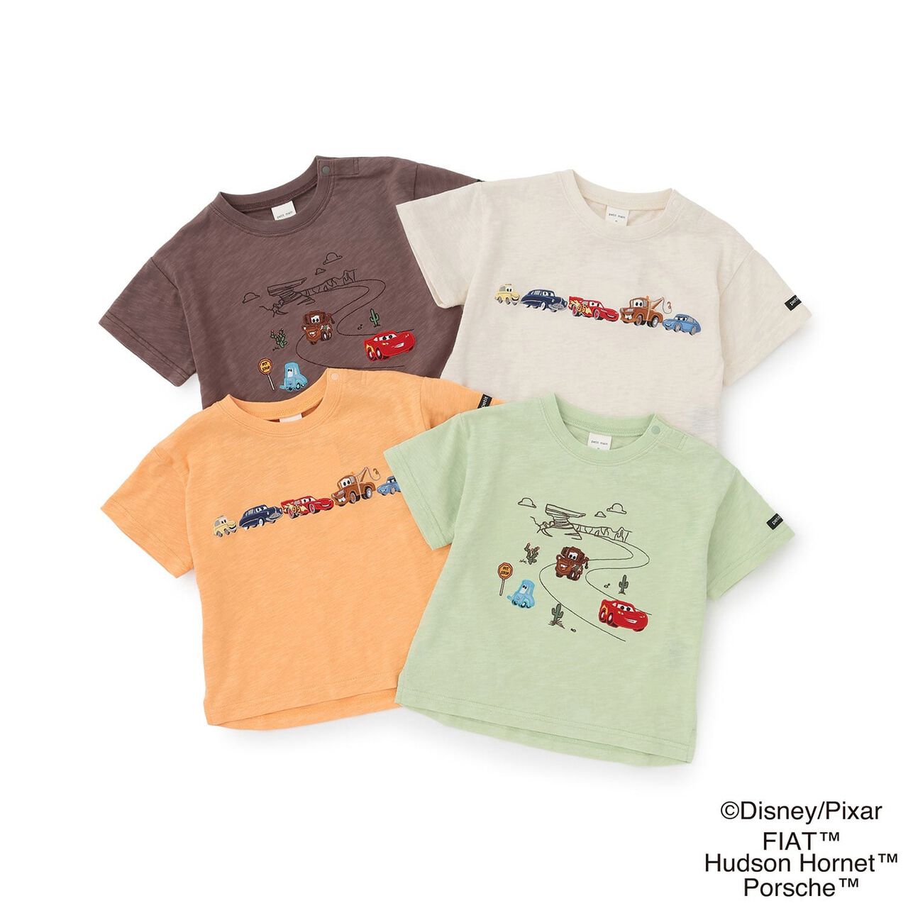 [Disney/Pixar] Cool Touch Cars Appliqu&eacute; T-Shirt,Light green, large image number 16