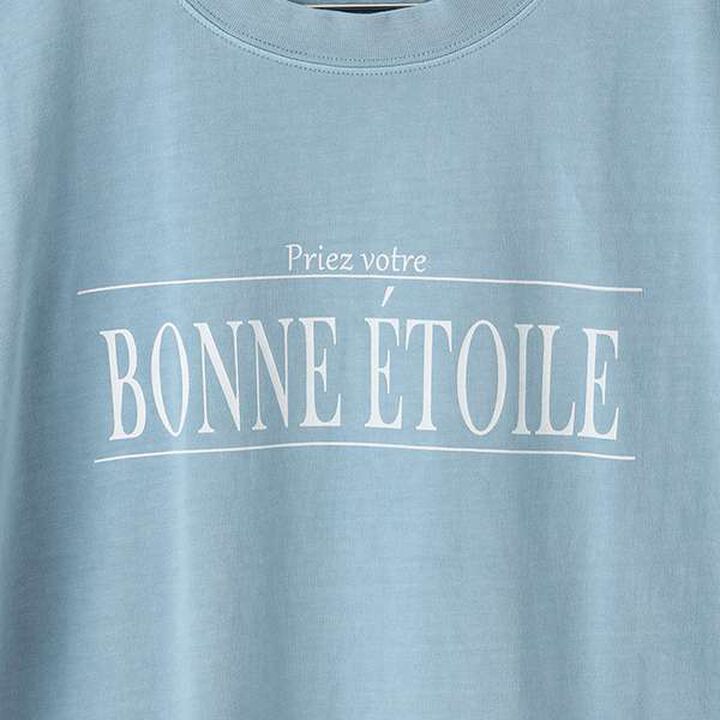 [AMI] Sleeve Frill Pigment T-Shirt,Sax blue, medium image number 5