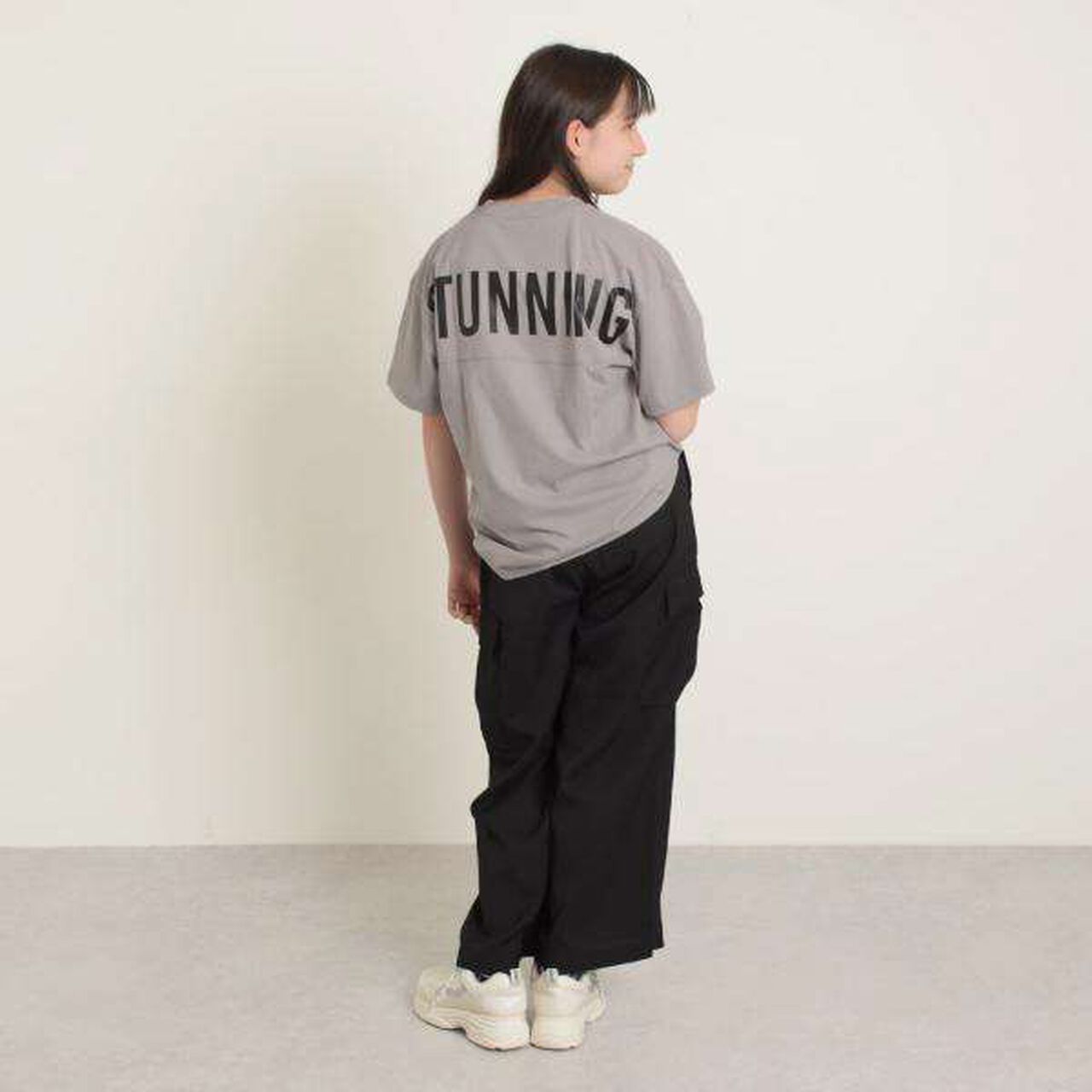 Balloon Peplum T-Shirt,Light blue, large image number 17