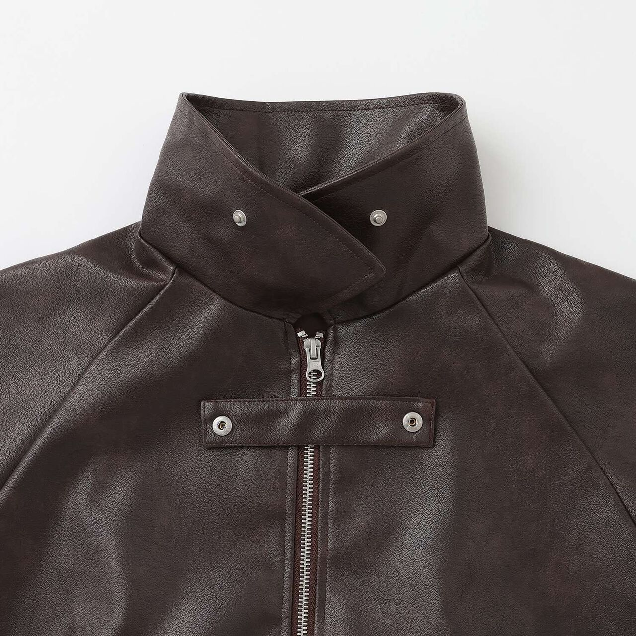 LTXC [Washable, Adjustable] Faux Leather Jacket,Black, large image number 12