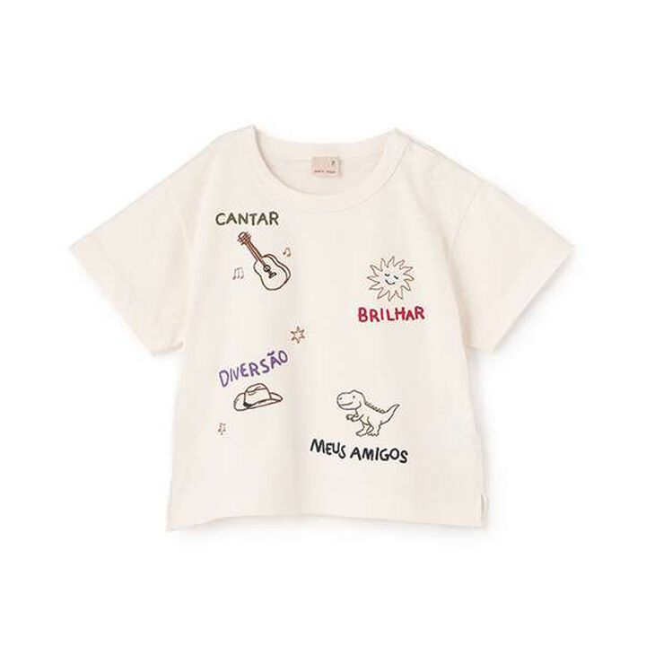 [Cool Touch] Motif Logo Embroidery Short Sleeve T-Shirt,Turquoise, medium image number 12