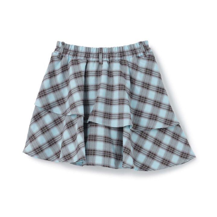 [LTXC] Checkered Wrap-Around Hem Culottes,Black, medium image number 11