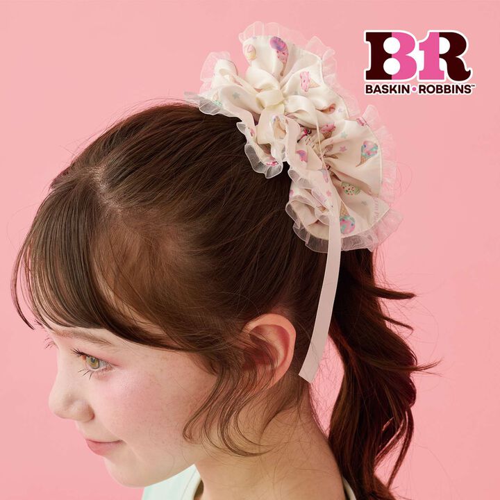 [Baskin-Robbins] Ice Cream Pattern Scrunchie,, medium
