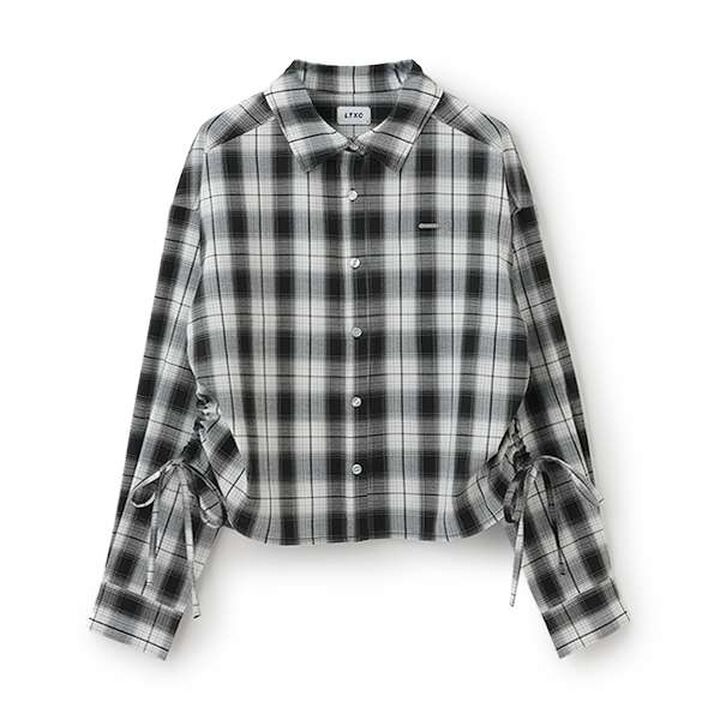 [LTXC] Side Drawstring Shirt,Off white, medium image number 2