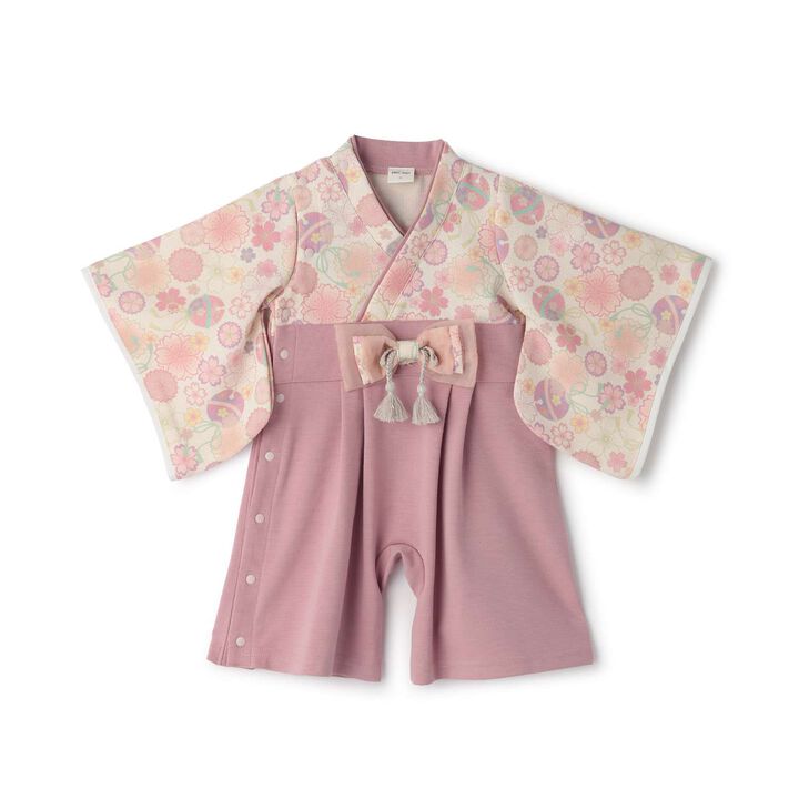 Girls Hakama Coverall,Red, medium image number 5