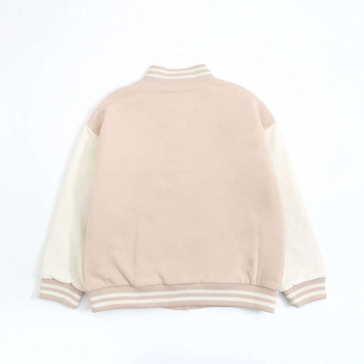 Troislapins Rabbit Patch Varsity Jacket (140-160),Beige, medium image number 4