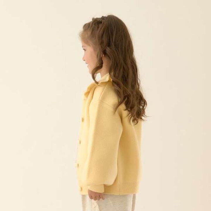 [Occasion] Frill Collar Cardigan,Cream, medium image number 2