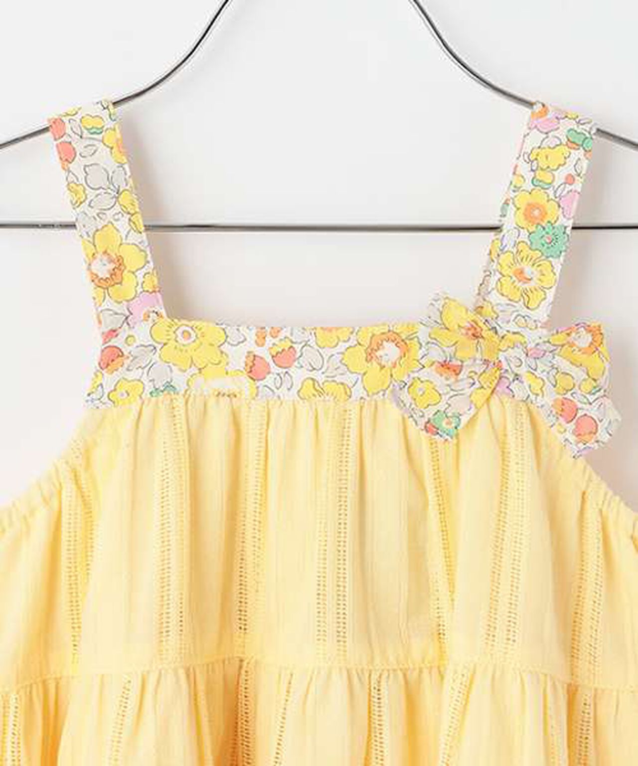 Liberty Yoke Tiered One-Piece Dress,Pink, large image number 2