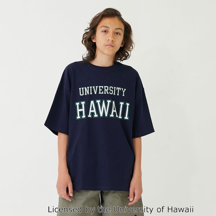 [Cool Touch] High Cool Cotton University of Hawaii Short Sleeve T-Shirt,Navy, medium image number 0