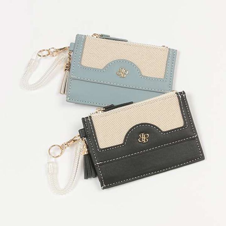 Mixed Material Card Holder,Black, medium image number 7