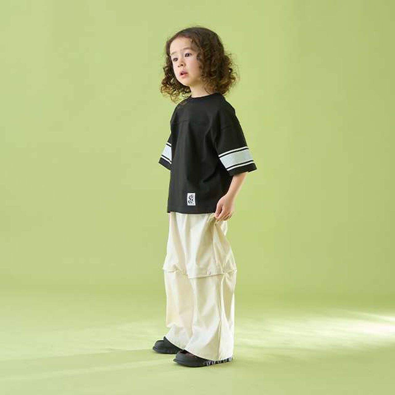 [Reversible] Line Print T-Shirt (Comfortable Jersey Fabric),Deep blue, large image number 22