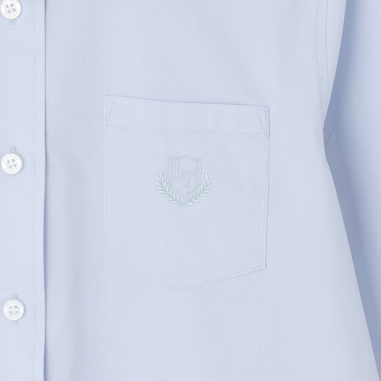 [Graduation Attire & Ceremony] Easy Care Basic Shirt,Light blue, large image number 4