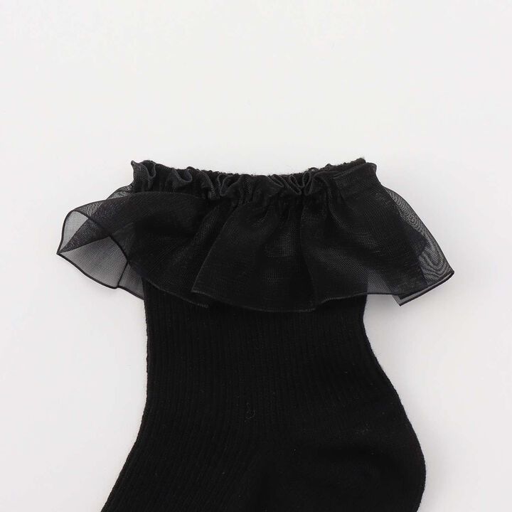 Frill Socks,Black, medium image number 1