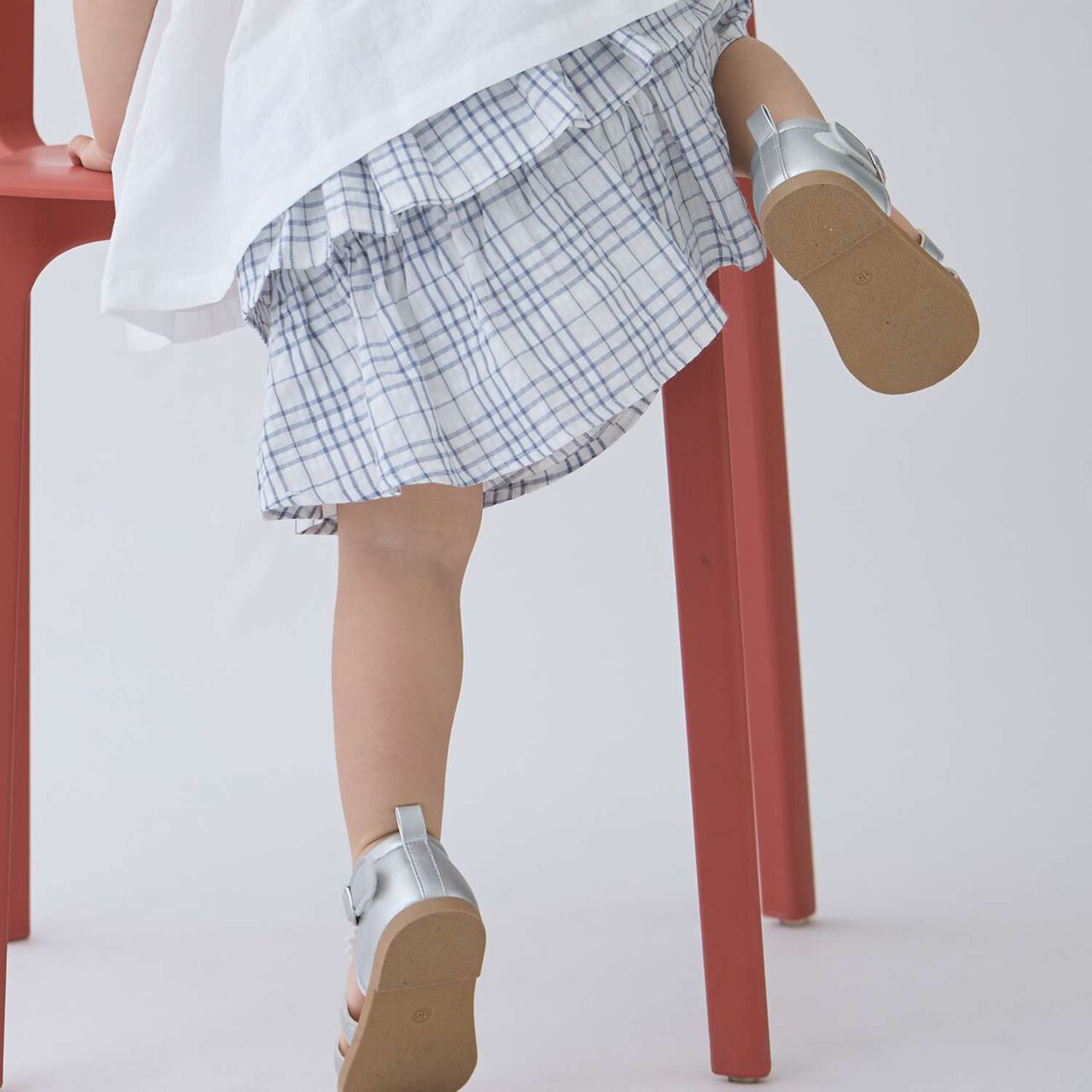 Tiered Skirt with Shorts,Light beige, large image number 1