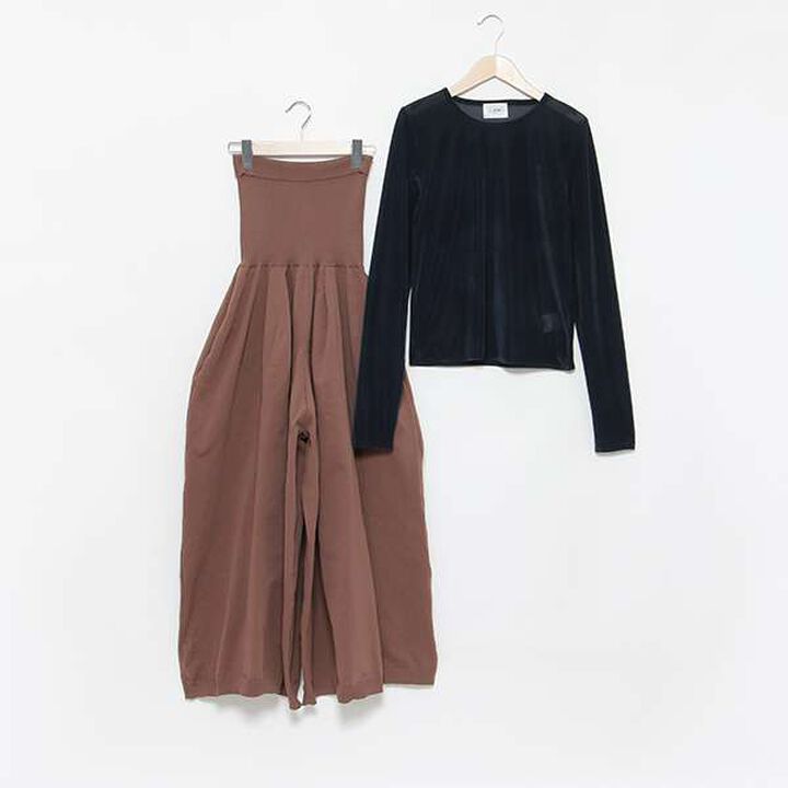 [LADIES] Loose Fit 2 WAY Bear Top Pants,Black, medium image number 12