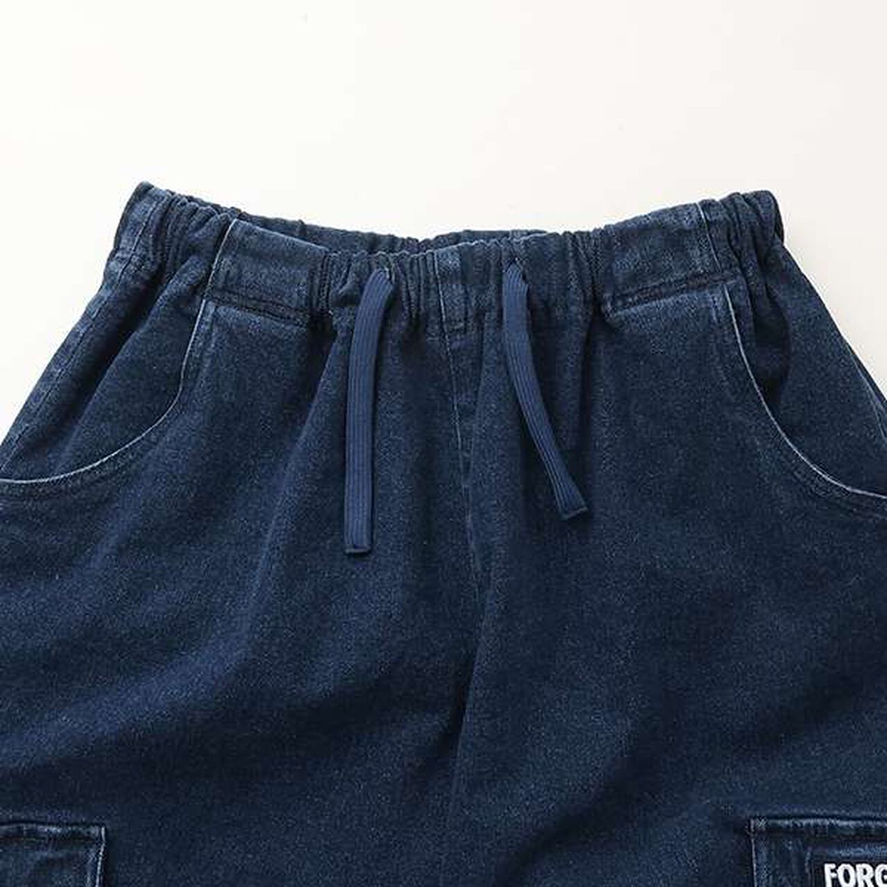 [FORGETNEVER] 2 WAY Denim Pants_GLSW,Deep blue, large image number 3