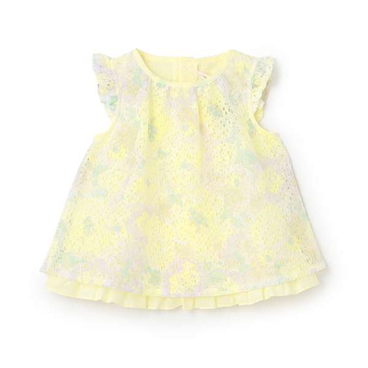 Floral Lace Tunic,Lemon yellow, medium image number 0