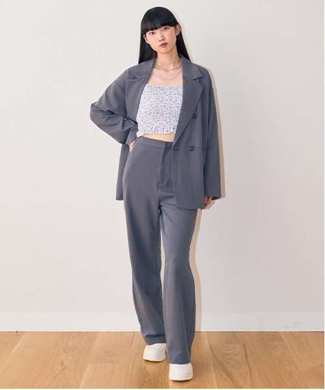 Loose Jacket,Gray, large image number 12