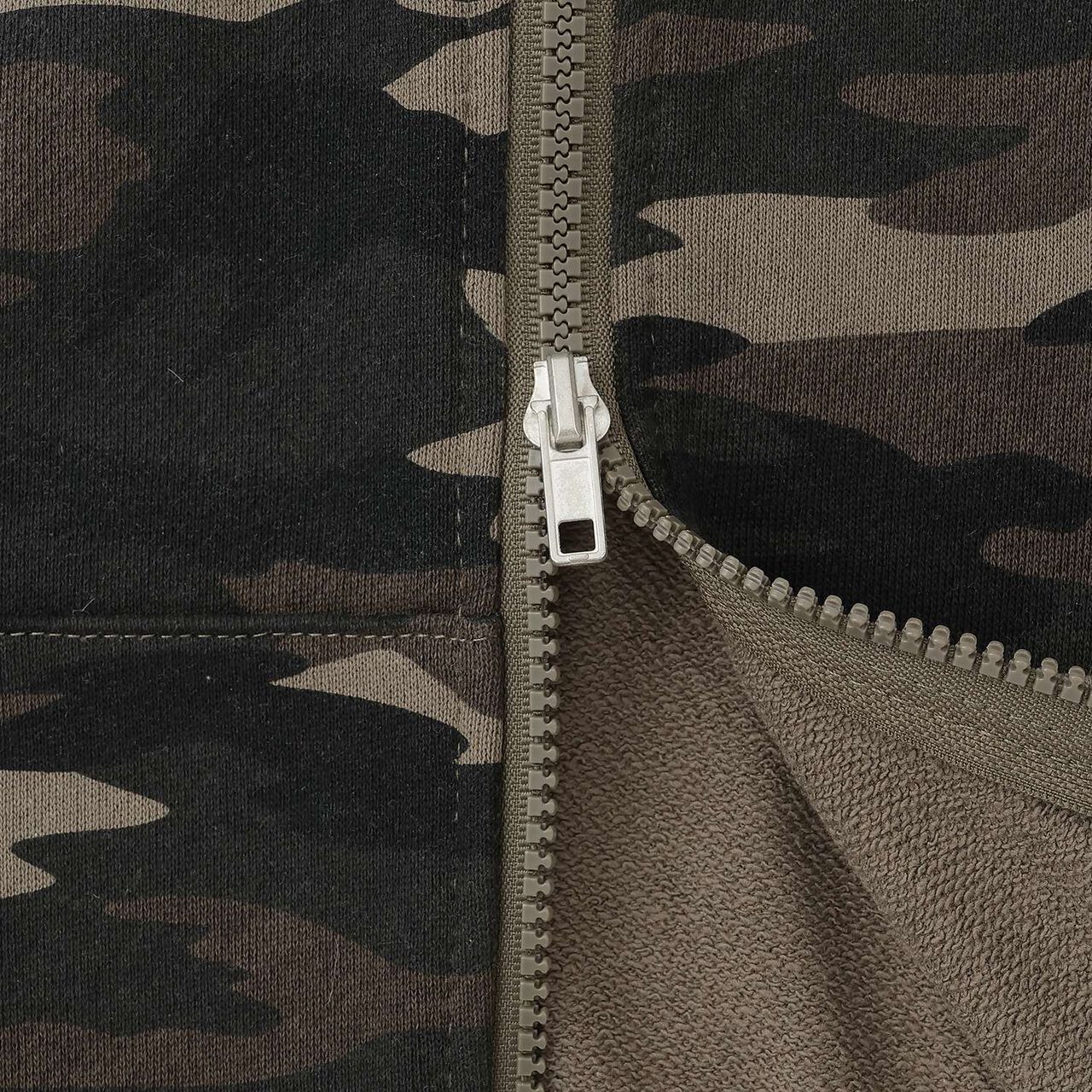 [LTXC] Fur-Trimmed Zip Hoodie,Khaki, large image number 18