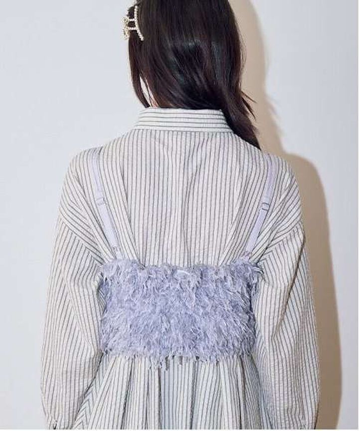 Feather Vest,Blue gray, medium image number 7