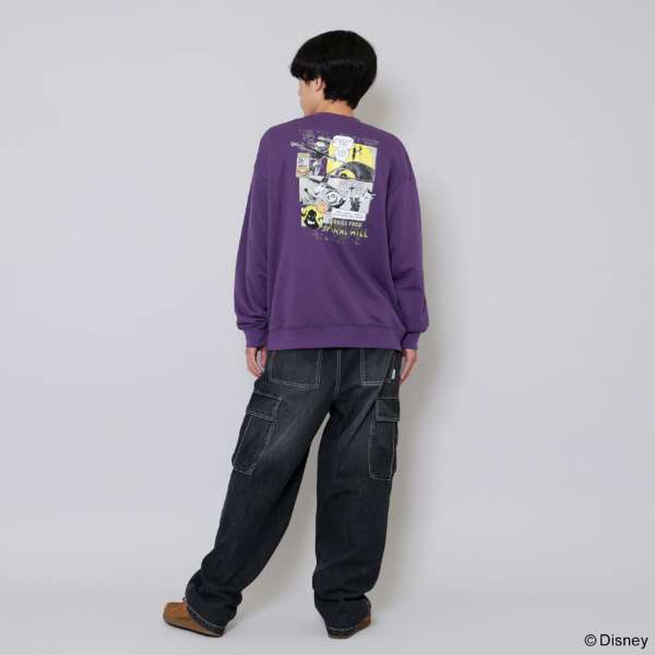 [Adult Size Available] Christmas Eve Rock Shock Barrel / Comic Style Sweatshirt,White, large image number 1
